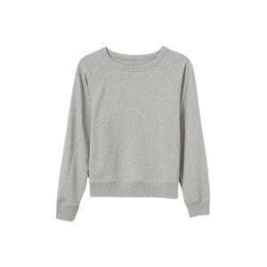 Everlane Lightweight French Terry Crew (Heathered Grey)